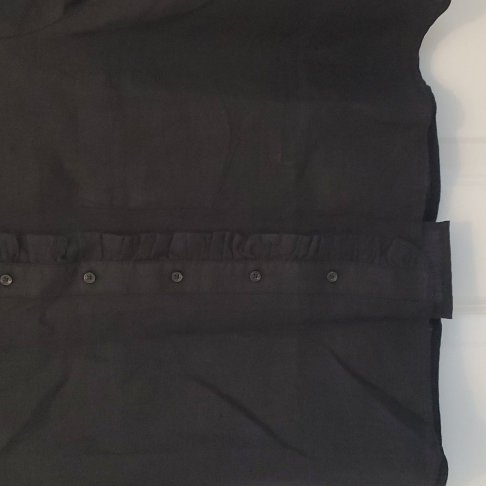 J.Crew, Short Sleeve Blouse, Size M, Black - Picture 3 of 13